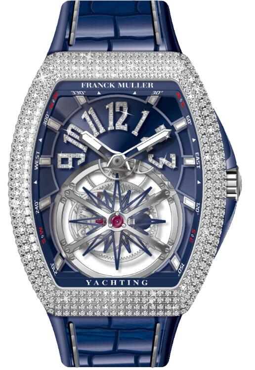 Review Franck Muller Vanguard Gravity Yachting Replica Watch V 45 T GR CS YACHT D NBR CD (BL) (AC) (BL.DIAMAC) - Click Image to Close